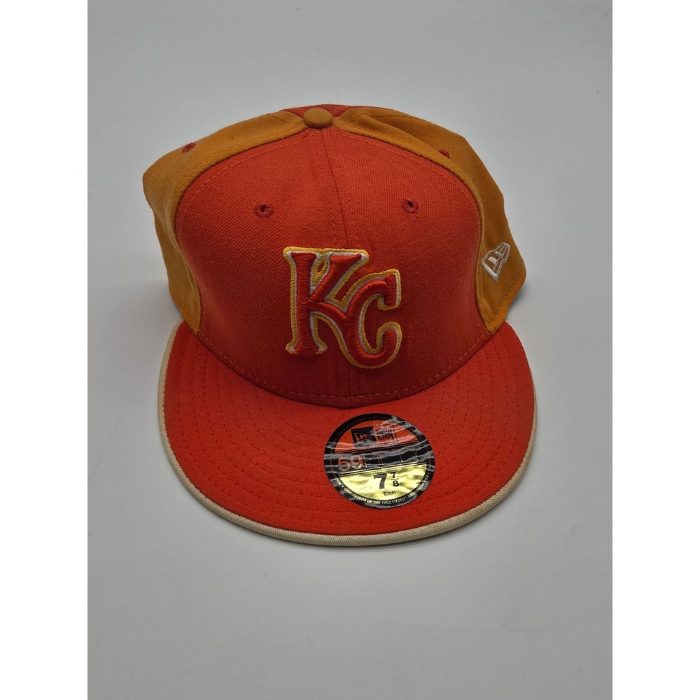 New Era Kansas City Royals 59FIFTY Fitted Hat Orange Gold 7 7/8 101-803